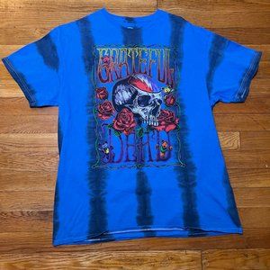 Blue/Purple/Black Tie Dye Grateful Dead T-shirt Large